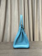 Hermès Bleu Jean Birkin 30 Togo Palladium Hardware