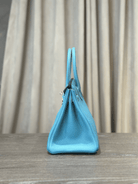 Hermès Bleu Jean Birkin 30 Togo Palladium Hardware