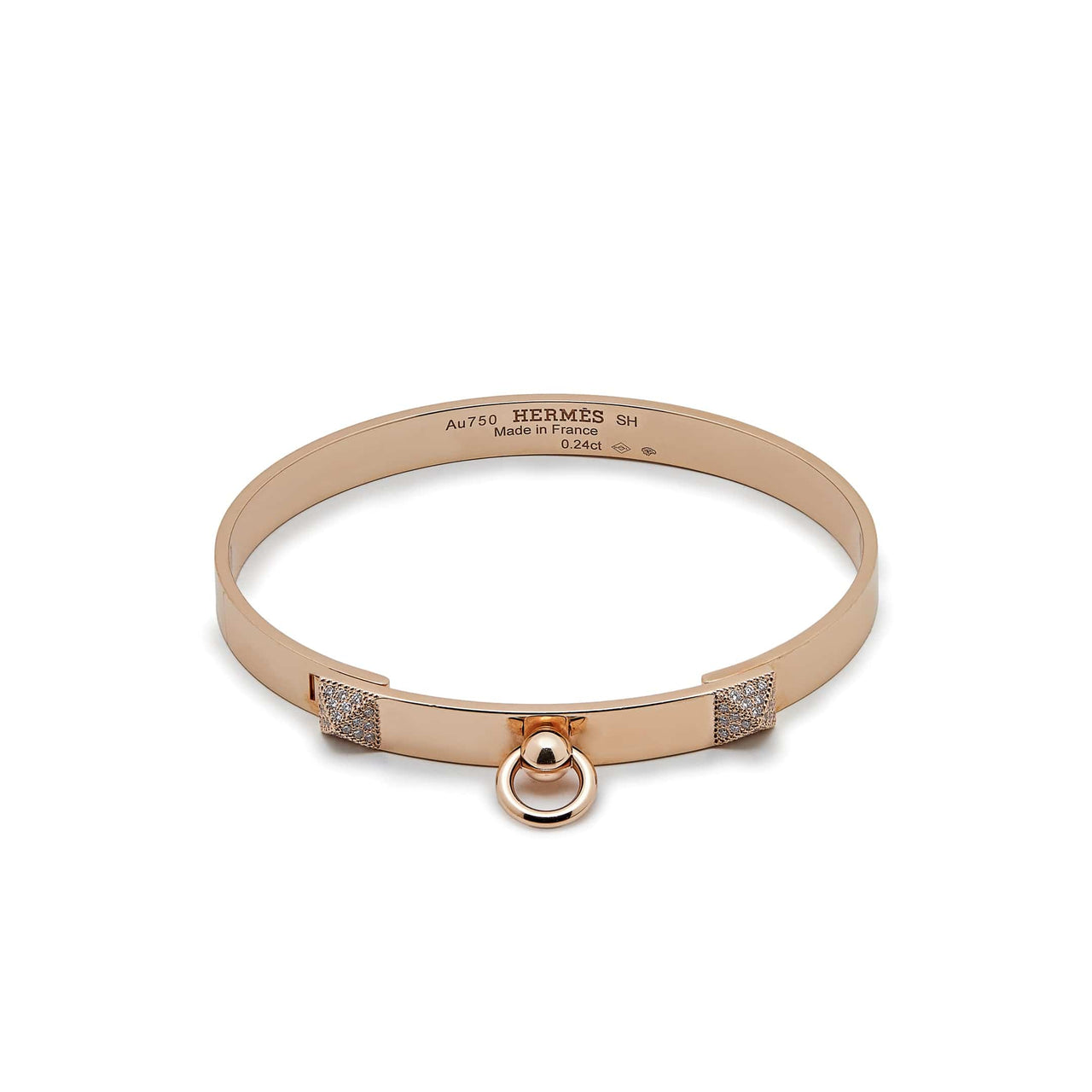 Hermés Collier de Chine Rose Gold Bracelet