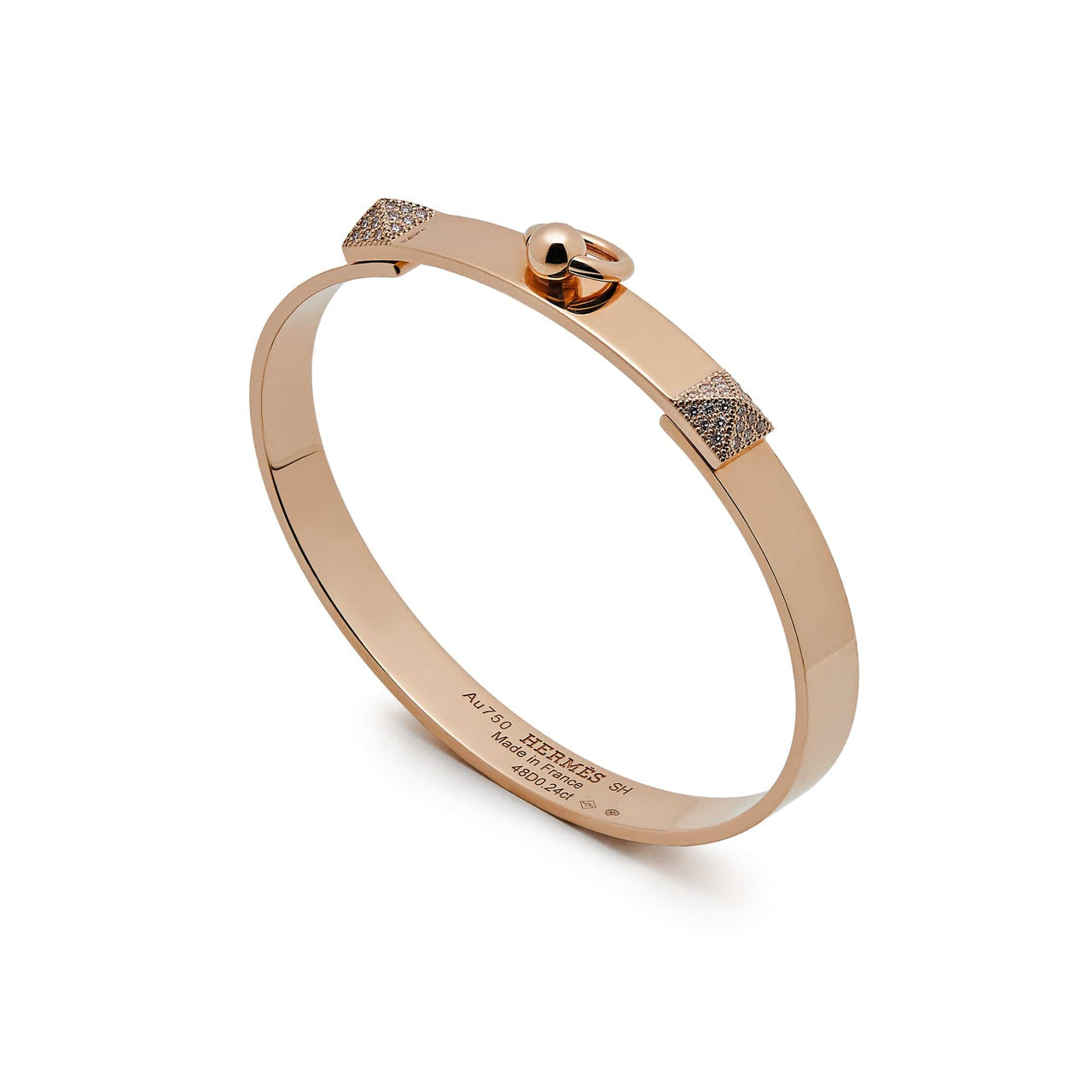 Hermés Collier de Chine Rose Gold Bracelet