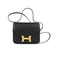 Thumbnail for Hermes Constance 18 Mini  Evercalf  Leather 89 Noir Gold Hardware