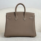 Hermès Etoupe Birkin 25 Togo Gold Hardware