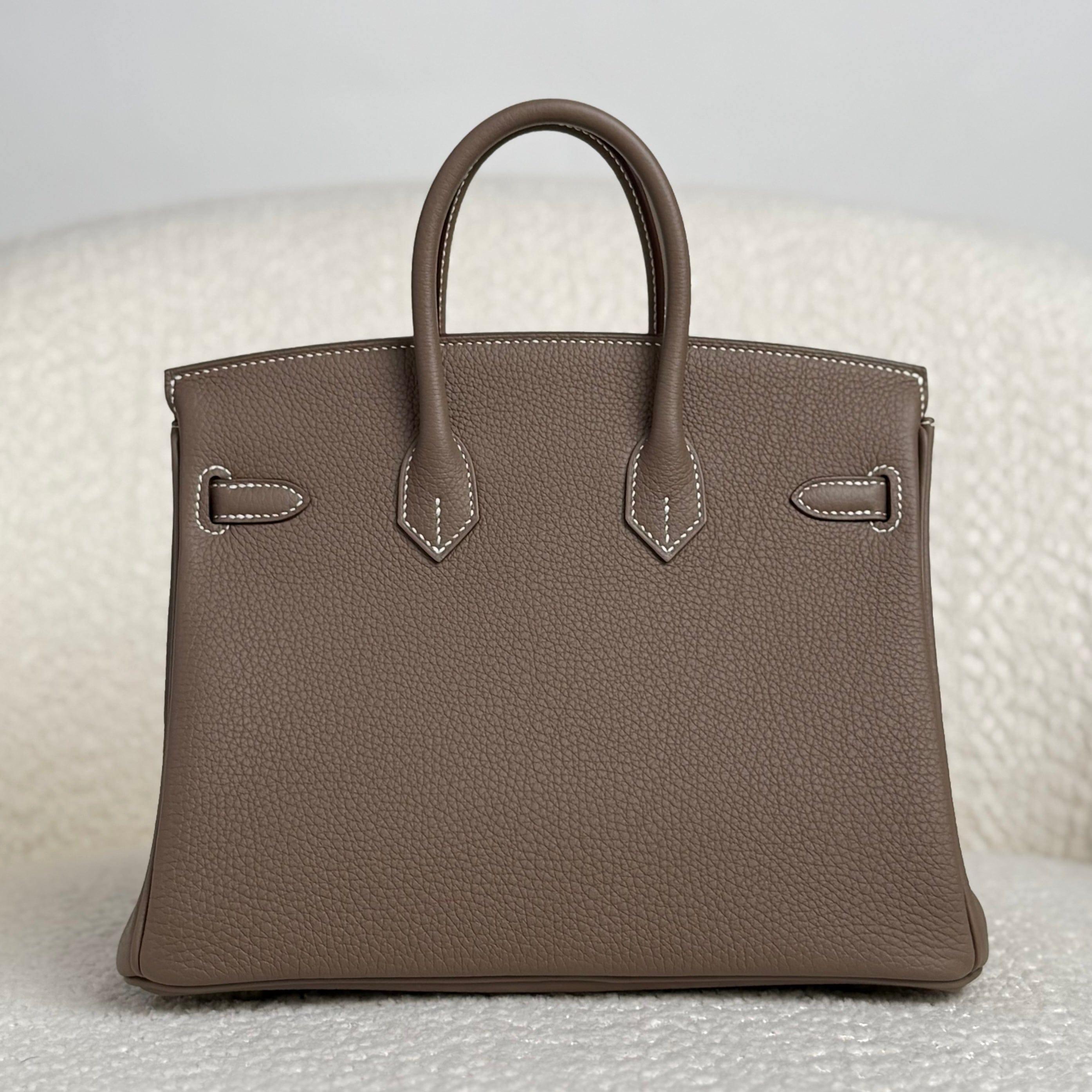 Hermès Birkin 25 Etoupe – Taupe Birkin Bag Togo Palladium Hardware