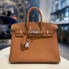 Hermès Gold Birkin 25 Togo Palladium Hardware