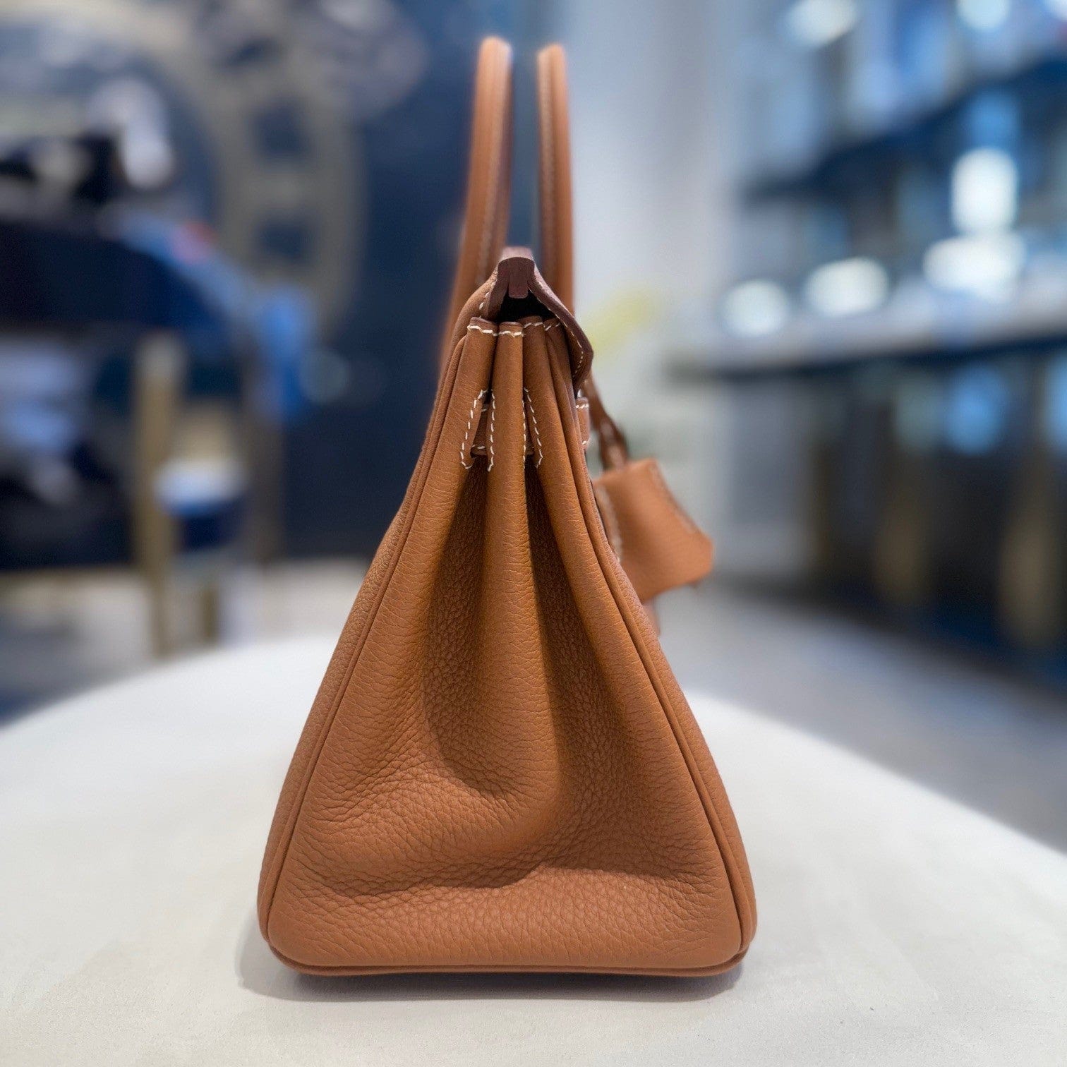 Hermès Gold Birkin 25 Togo Palladium Hardware