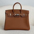 Hermès Gold Birkin 25 Togo Palladium Hardware