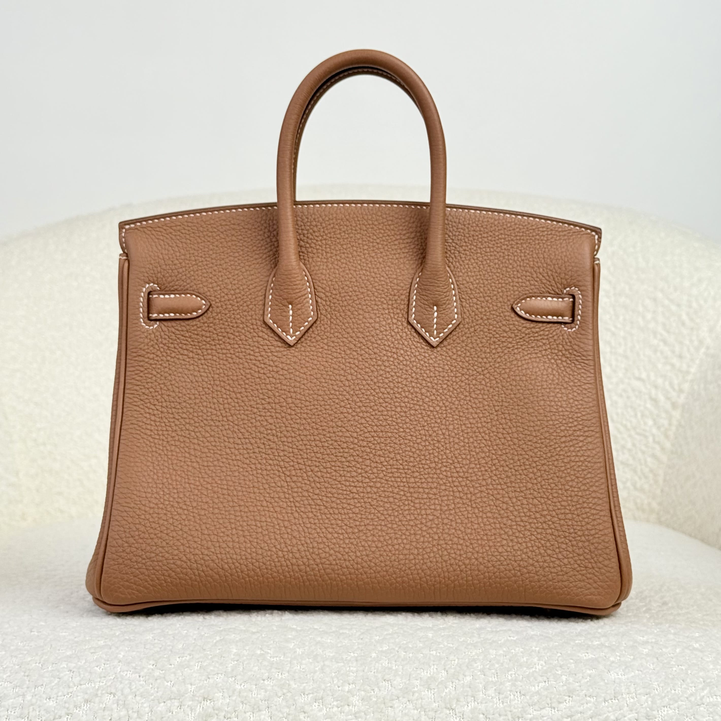 Hermès Birkin 25 Gold – Brown Birkin Bag Togo Palladium Hardware