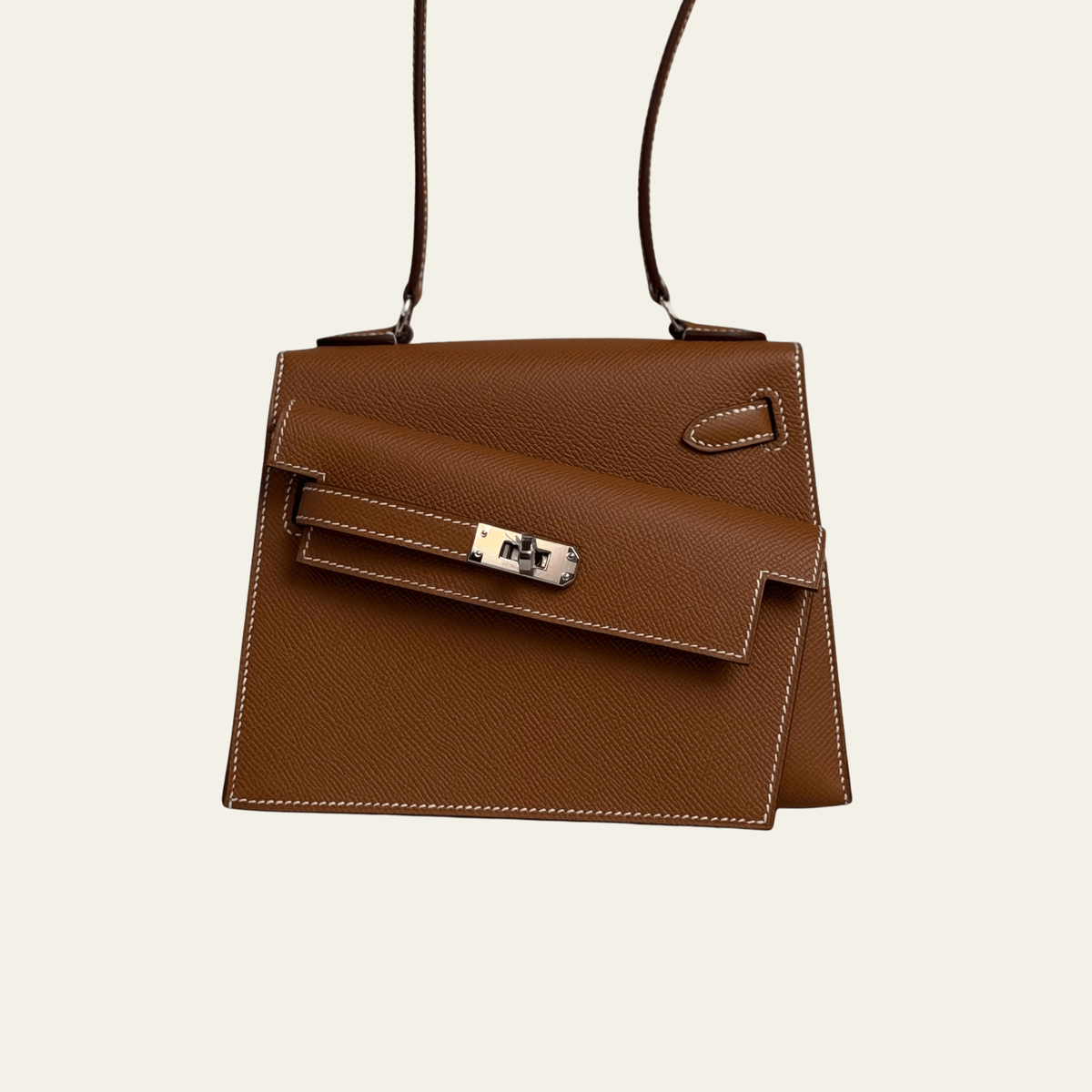 Hermès Gold Kelly En Désordre 20 – Brown Kelly Sellier Epsom Gold