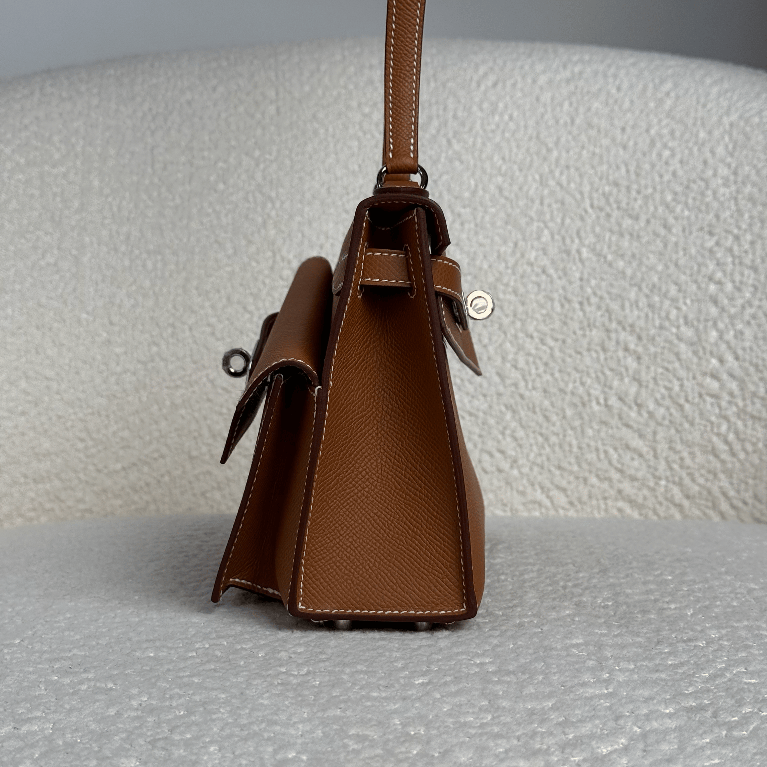 Hermès Gold Kelly En Désordre 20 – Brown Kelly Sellier Epsom Gold