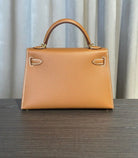 Hermès Gold Mini Kelly Sellier 20 Epsom Gold Hardware