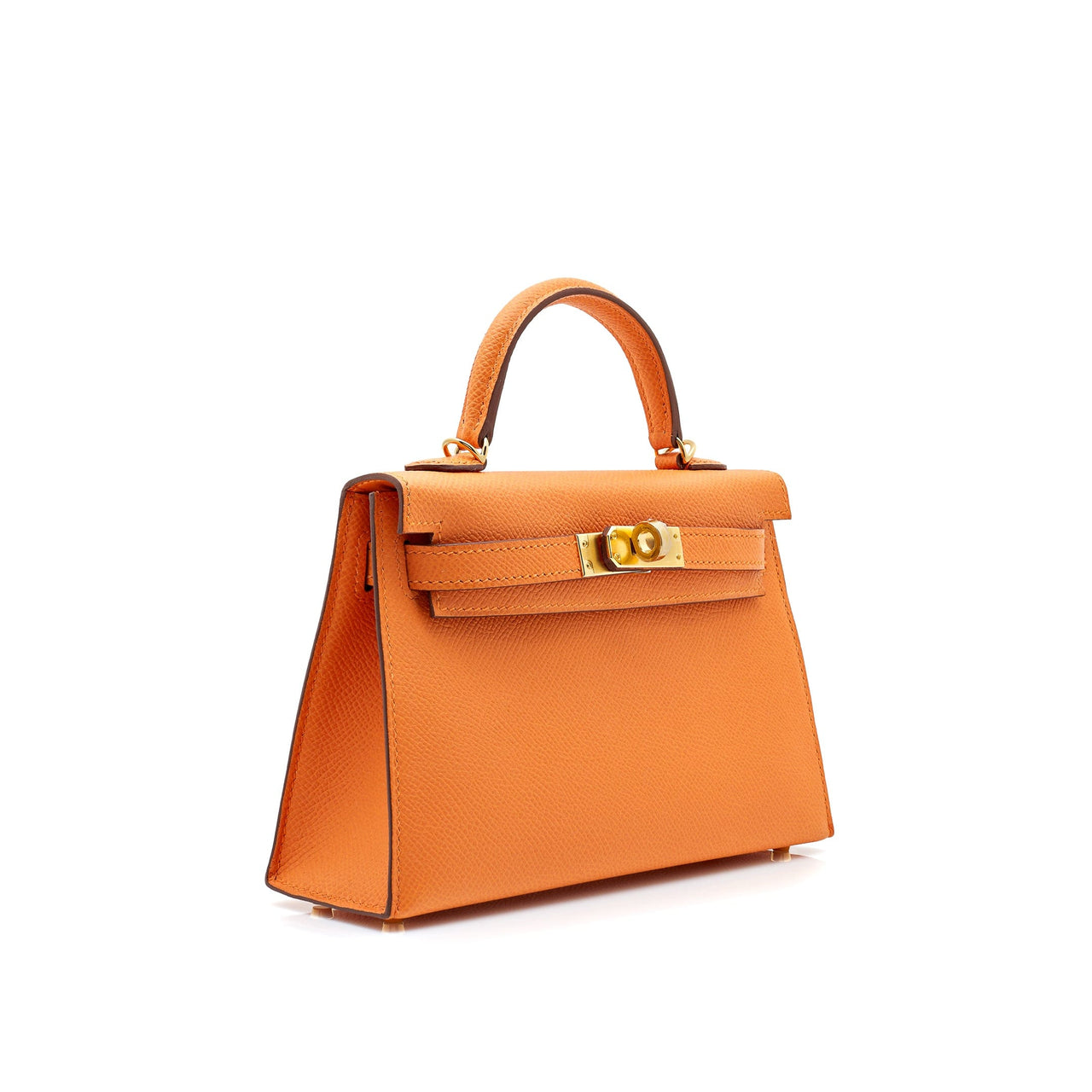 Hermès Kelly 20 II Sellier Mini Epsom Calfskin Orange Gold Hardware