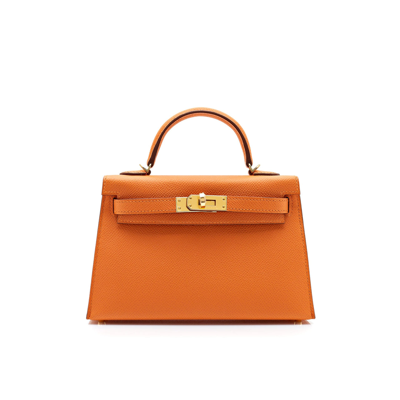 Hermès Kelly 20 II Sellier Mini Epsom Calfskin Orange Gold Hardware