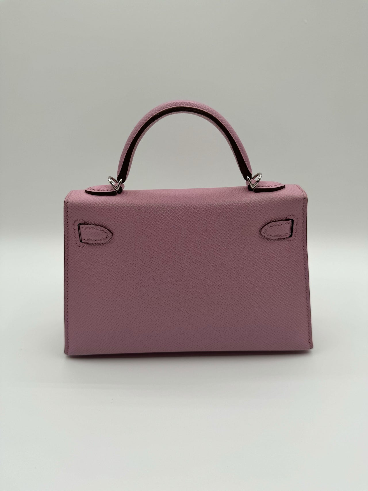 Hermès Kelly 20 Mini Mauve Sylvestre Epsom Palladium Hardware