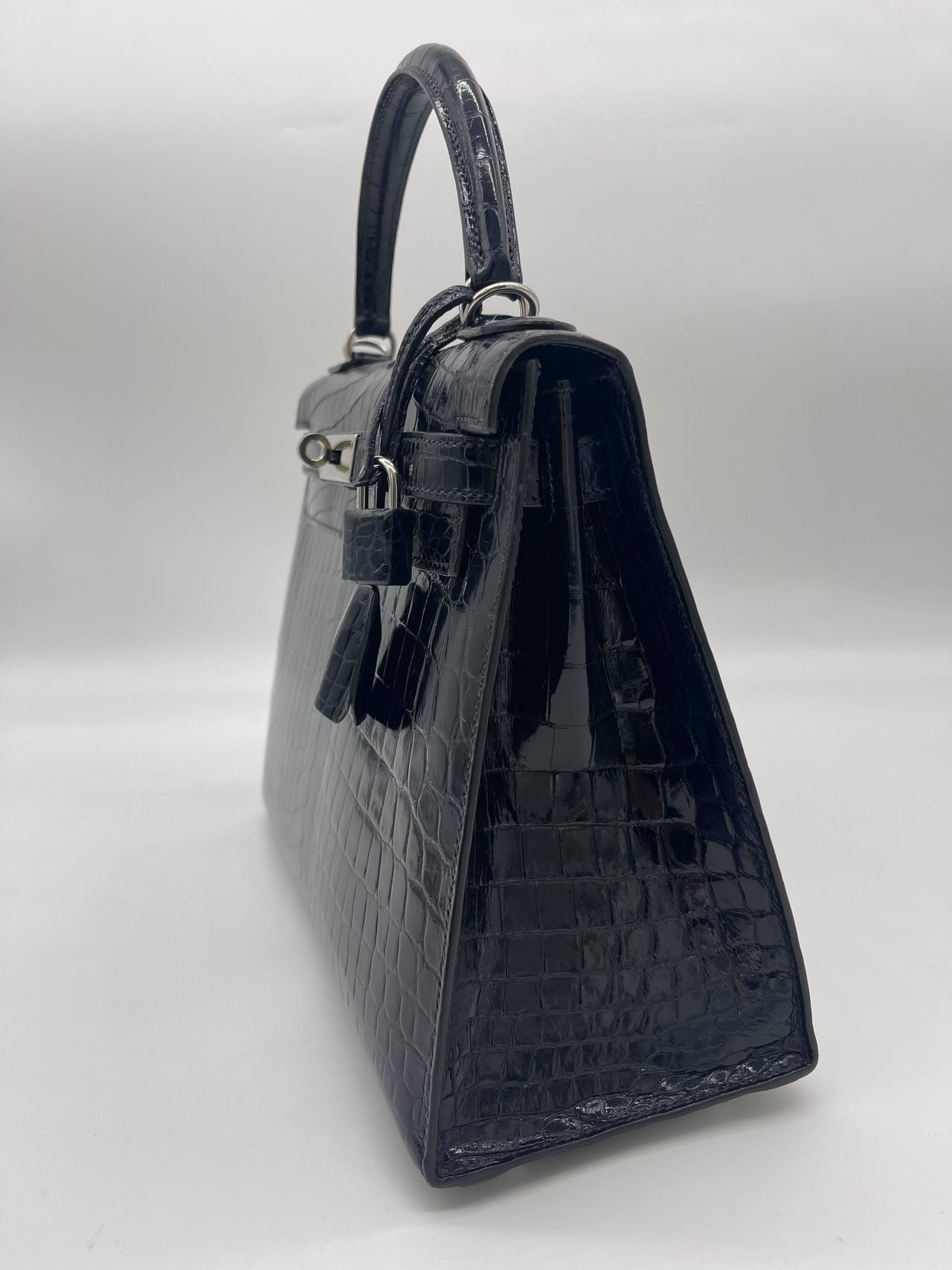 Sac hermes croco bleu hot sale