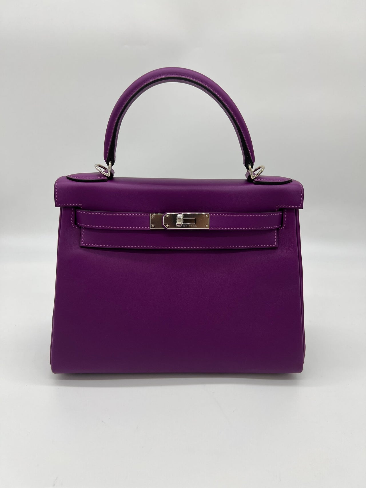 Bags & Accessories Hermes Kelly II Retourne 28 Veau Swift Anemone Wrist Aficionado