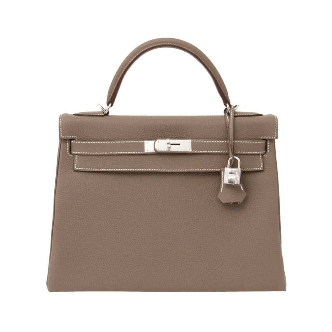 Hermes Kelly II 32 Togo Calfskin Retourne 18 Etoupe Hermes Bags