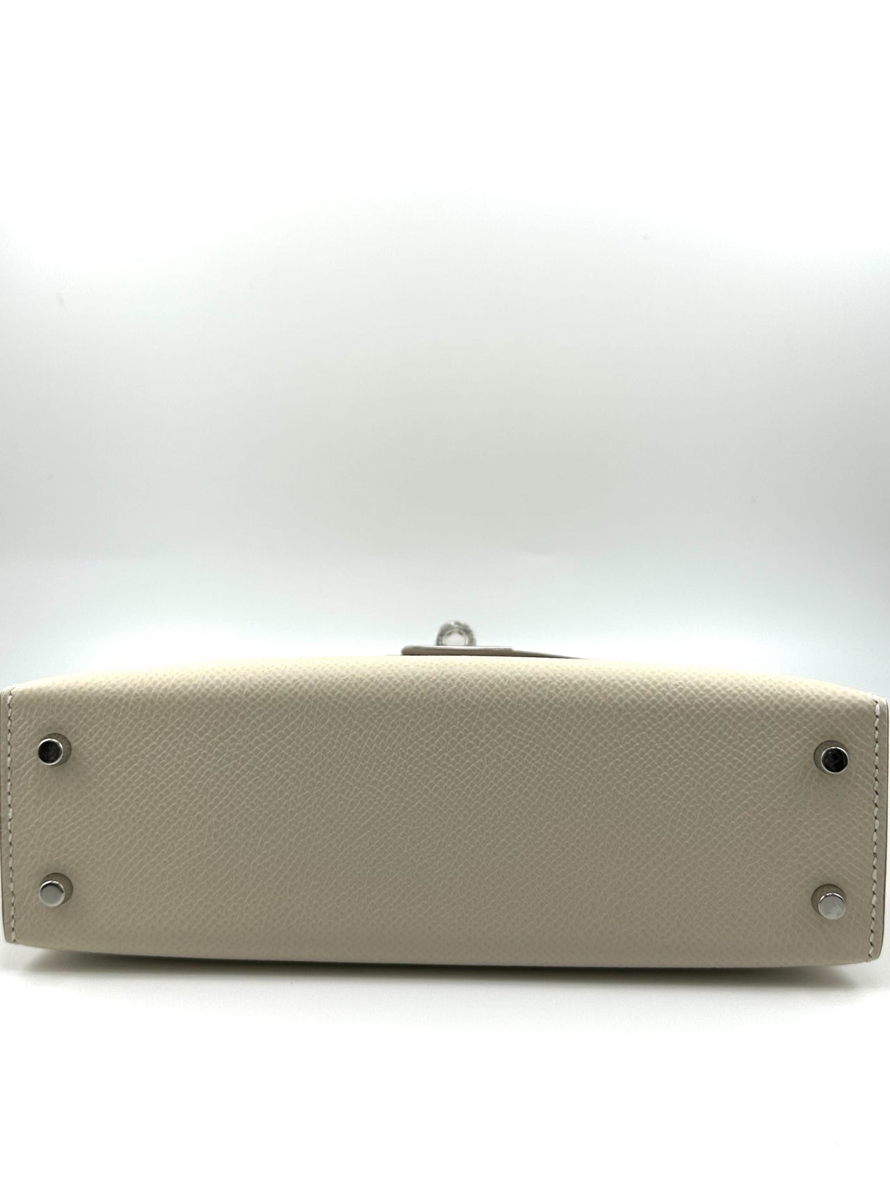 Hermes Kelly II Sellier Mini Epsom Tricolore Craie/Mauve Pale/Gold Palladium Hardware Wrist Aficionado