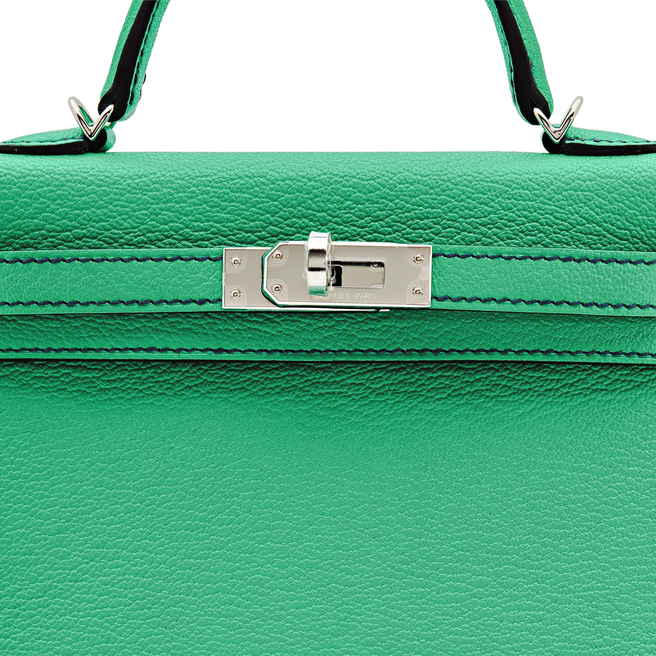 Hermes Kelly II Sellier Mini HSS Chèvre Mysore Leather Perso Verso Palladium Hardware