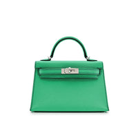 Thumbnail for Hermes Kelly II Sellier Mini HSS Chèvre Mysore Leather Perso Verso Palladium Hardware