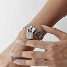 Hermès Kelly KE4.110B Mini 'Ladies' Stainless Steel White Dial Quartz