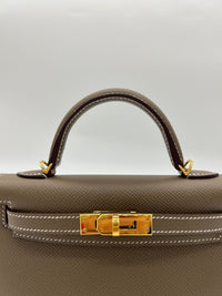 Hermes mini kelly online gold