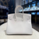 Hermès New White Birkin 25 Swift Gold Hardware