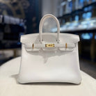 Hermès New White Birkin 25 Swift Gold Hardware