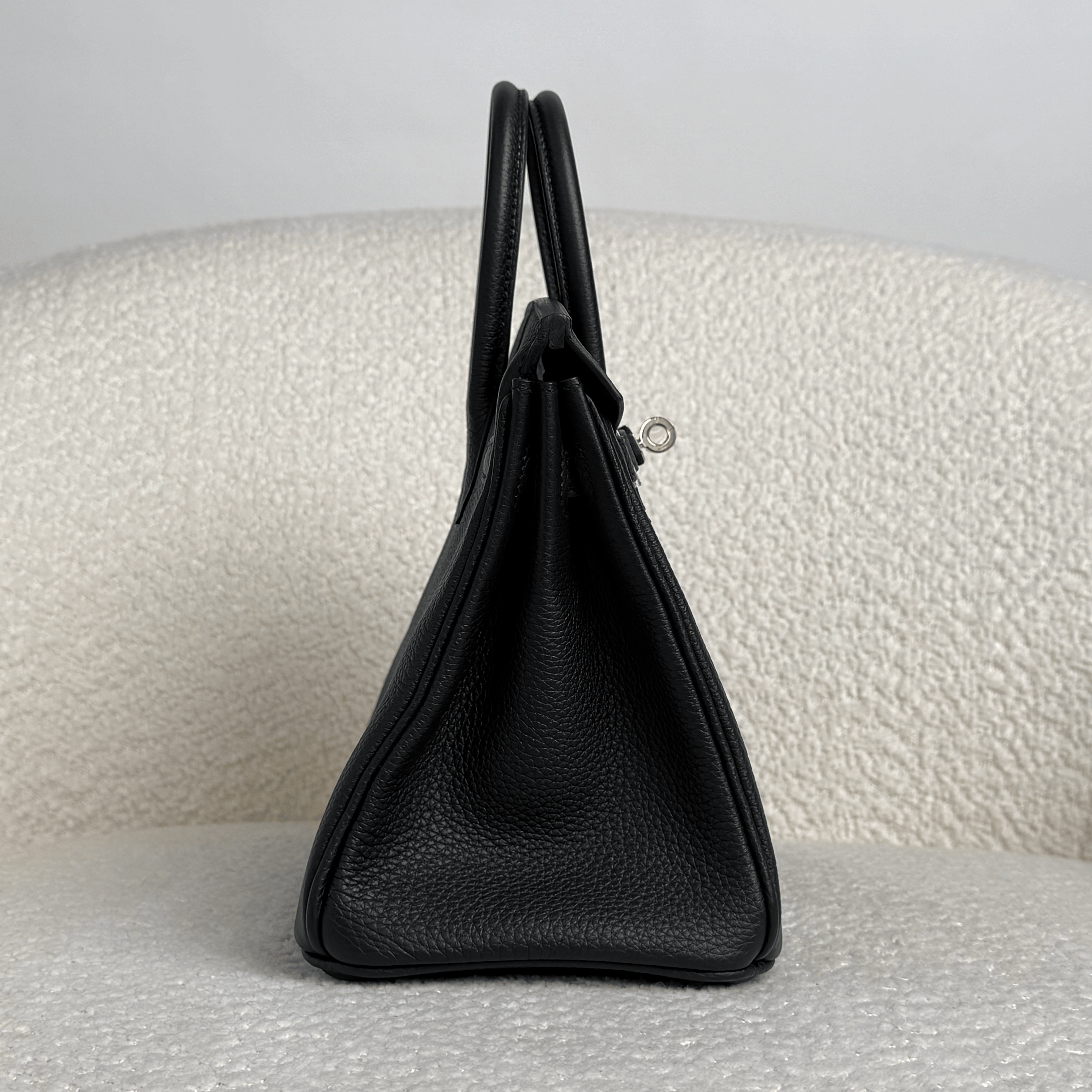 Hermès Noir Birkin 25 Togo  Palladium Hardware