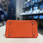 Hermès Orange Birkin 25 Togo Palladium Hardware