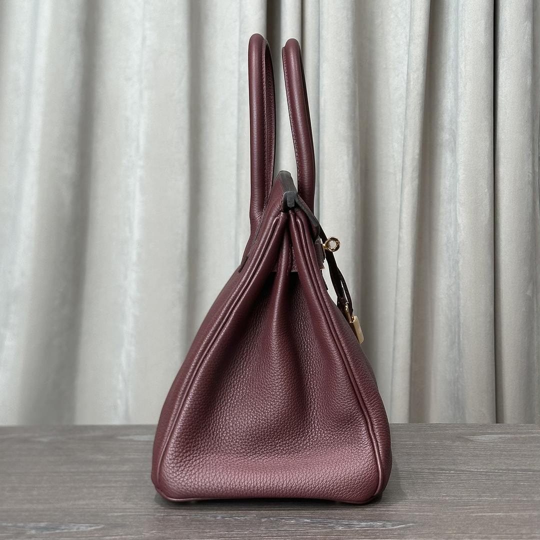 Hermès Birkin 30 Rouge H – Burgundy Birkin Bag Togo Gold Hardware