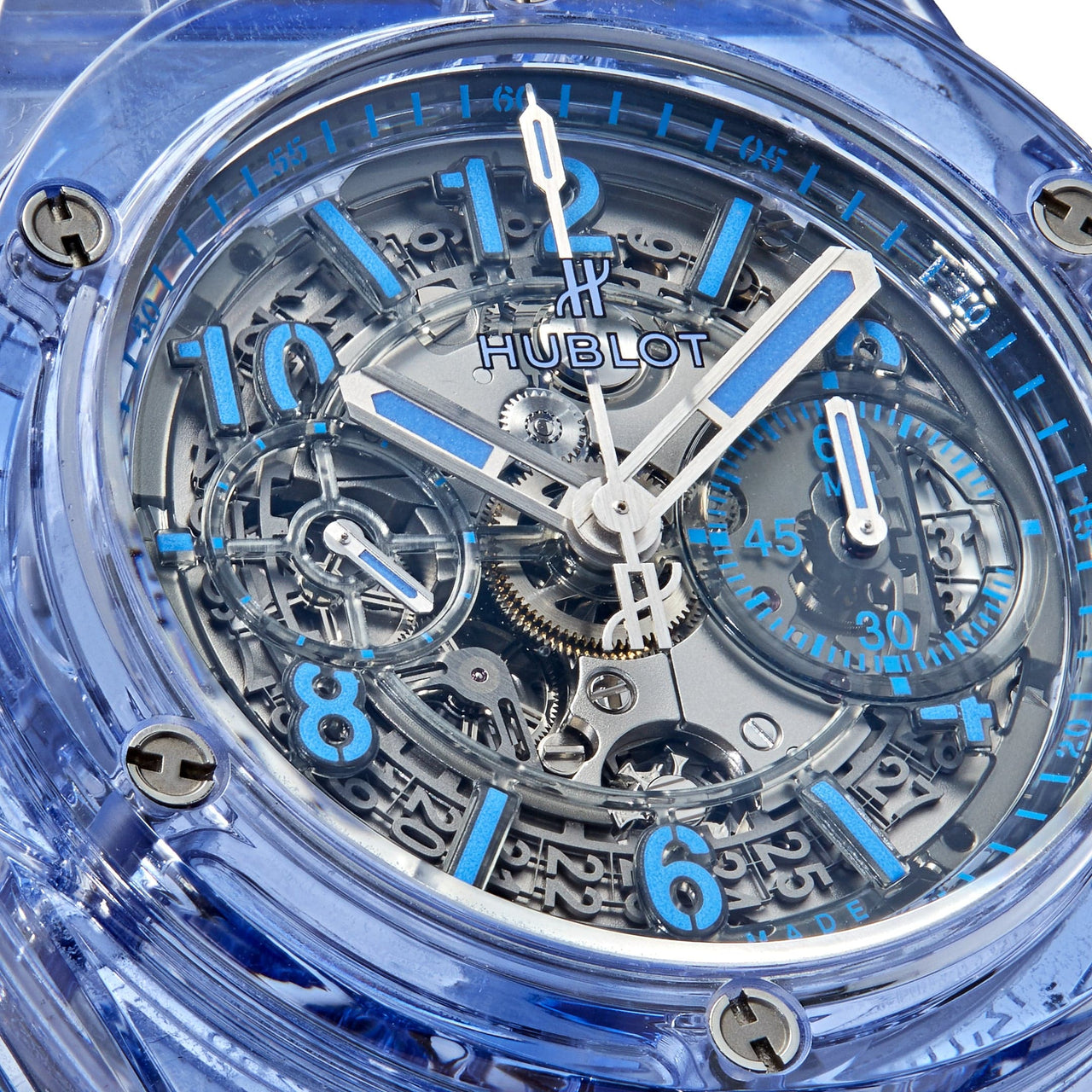 Luxury Watch Hublot Big Bang Unico Blue Sapphire 411.JL.4809.RT Wrist Aficionado