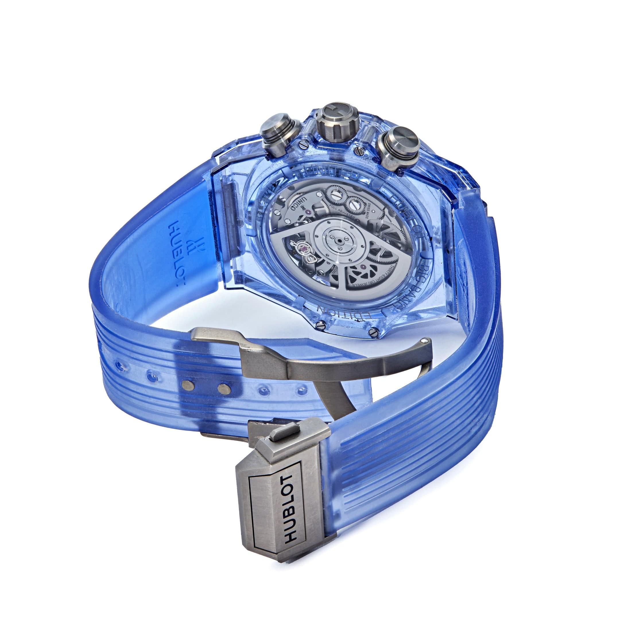 Luxury Watch Hublot Big Bang Unico Blue Sapphire 411.JL.4809.RT Wrist Aficionado