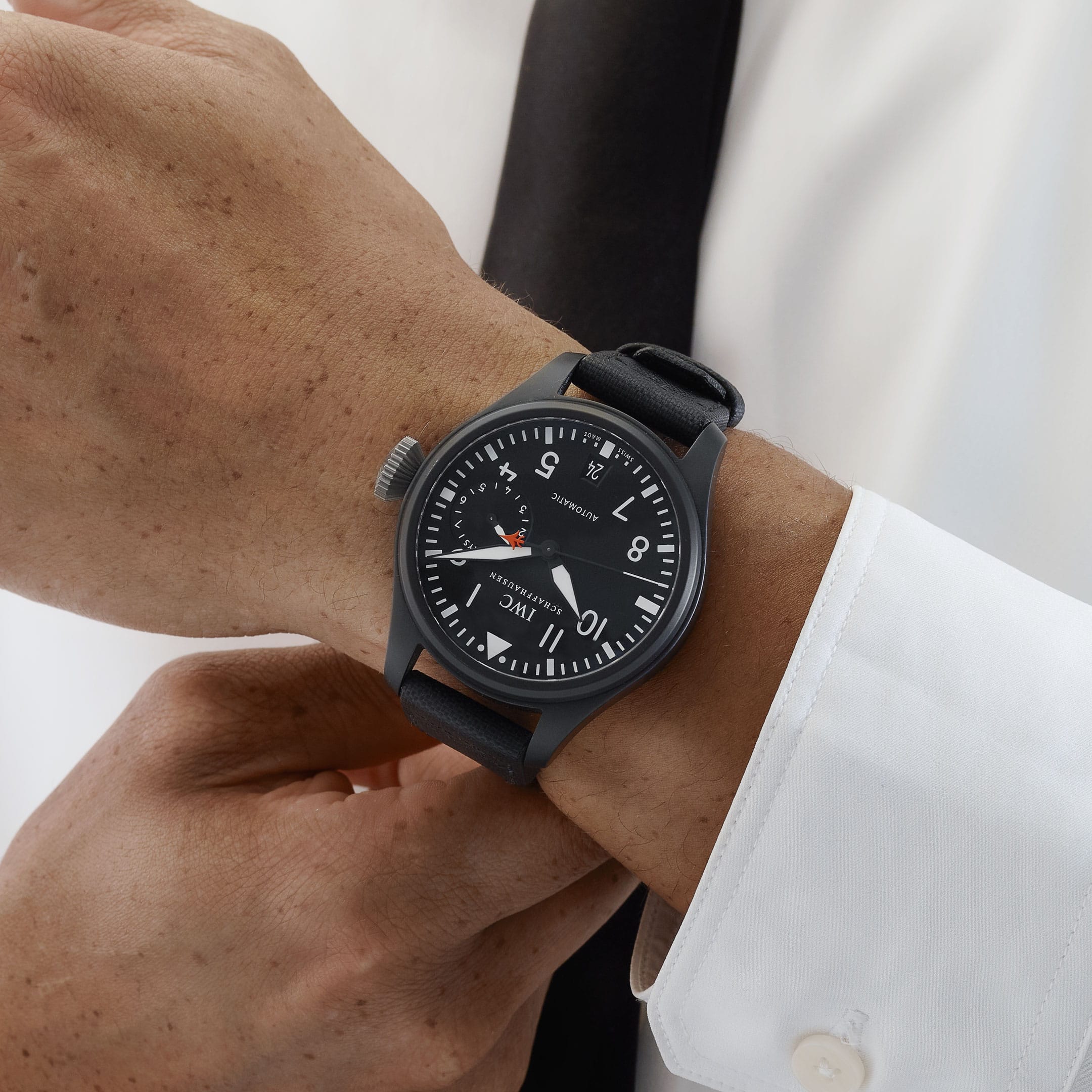 IWC Big Pilot Top Gun IW501901 Black Ceramic Titanium Black Dial Automatic 7-Day Power Reserve (2014)