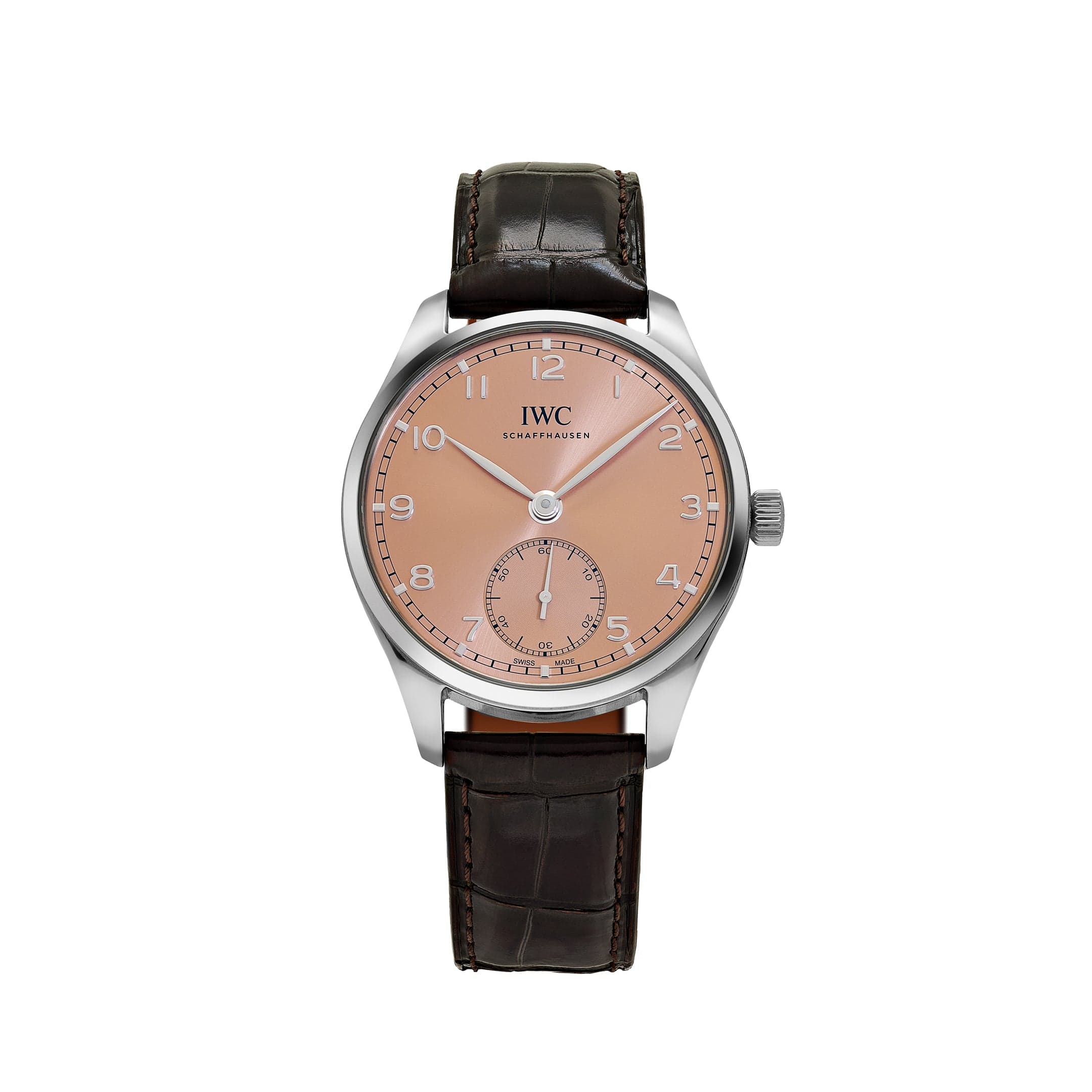 IWC Portugieser Automatic 40 IW358313 Stainless Steel Salmon Dial