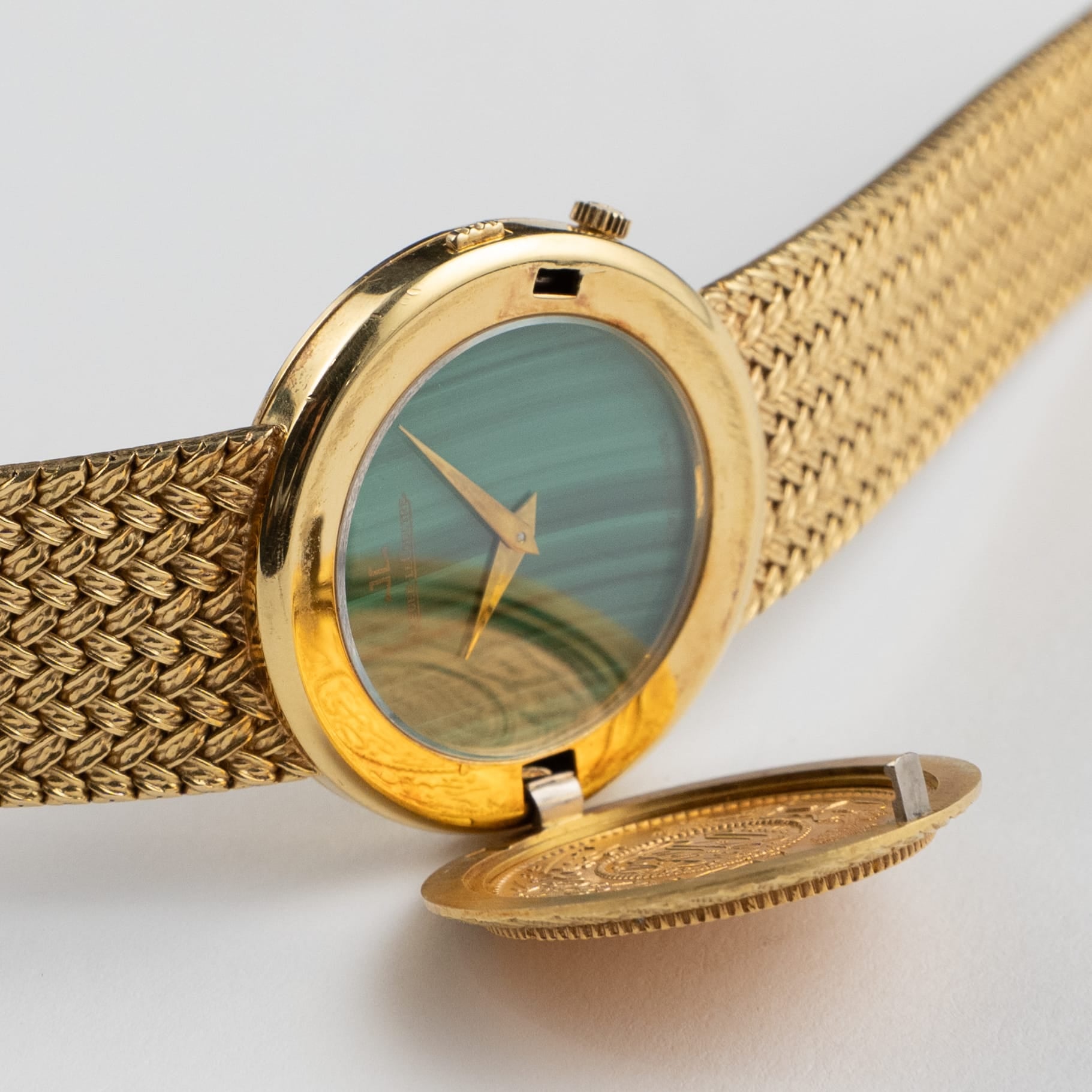 Jaeger-LeCoultre 4154 21 Yellow Gold Coin Malachite Secret Hours