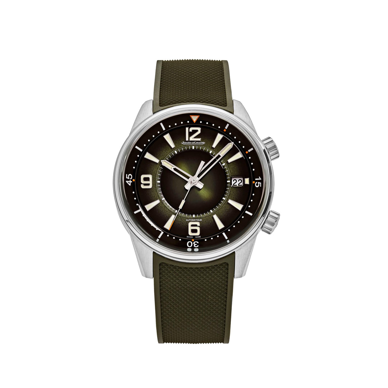 Jaeger-LeCoultre Polaris Date Stainless Steel Green Dial Q906863J Wrist Aficionado