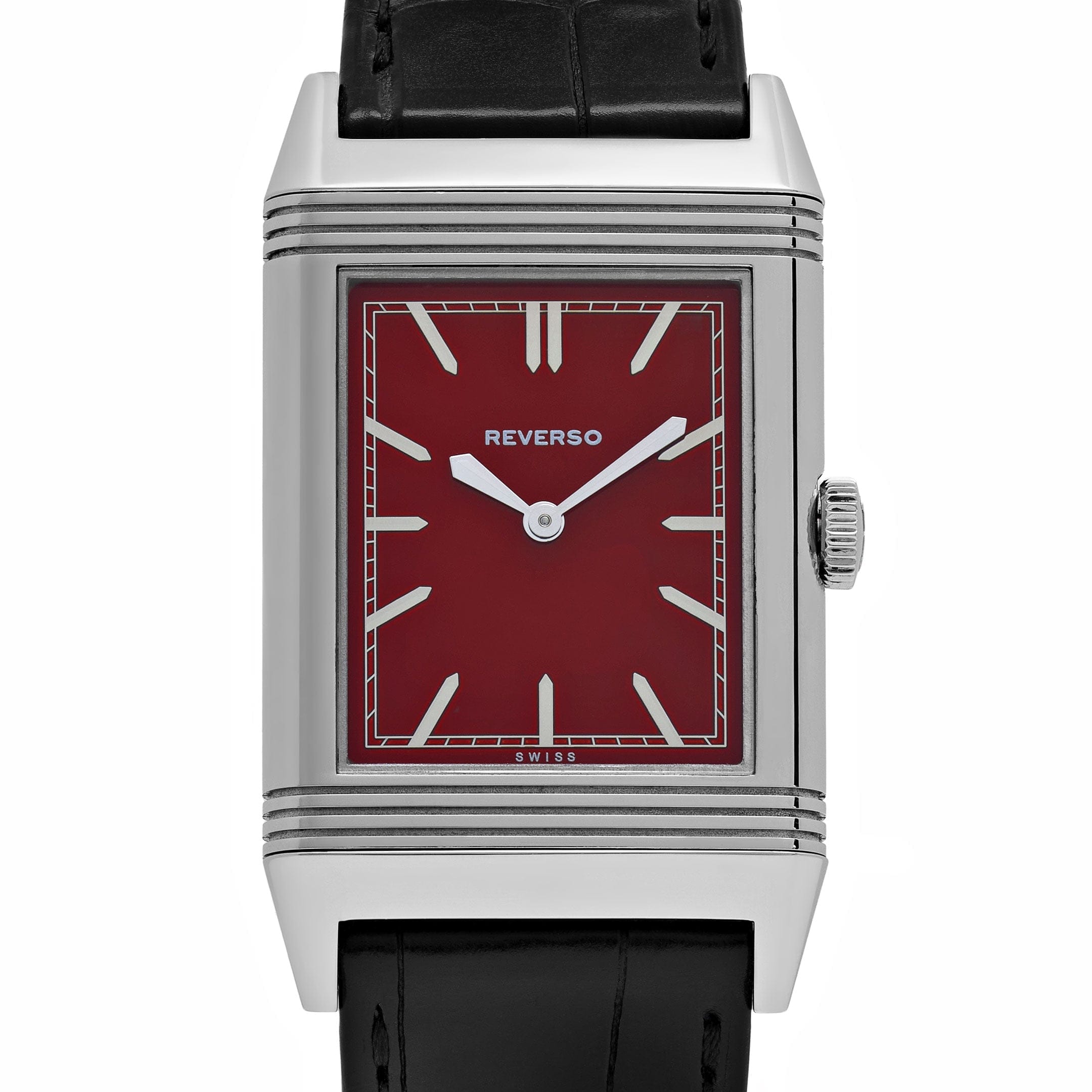 Jaeger-LeCoultre Reverso 277.8.62 Stainless Steel Red Dial Special '1931 Rouge' Edition