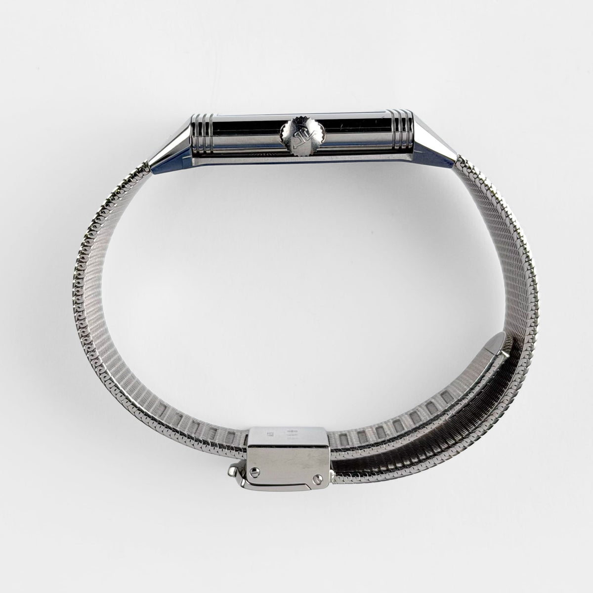 Jaeger-LeCoultre Reverso Q713312J Tribute Monoface Small Seconds White Gold Silver Dial Mesh Bracelet Limited Edition of 200