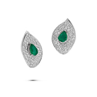 Thumbnail for Jardin Emerald and Diamond Earrings