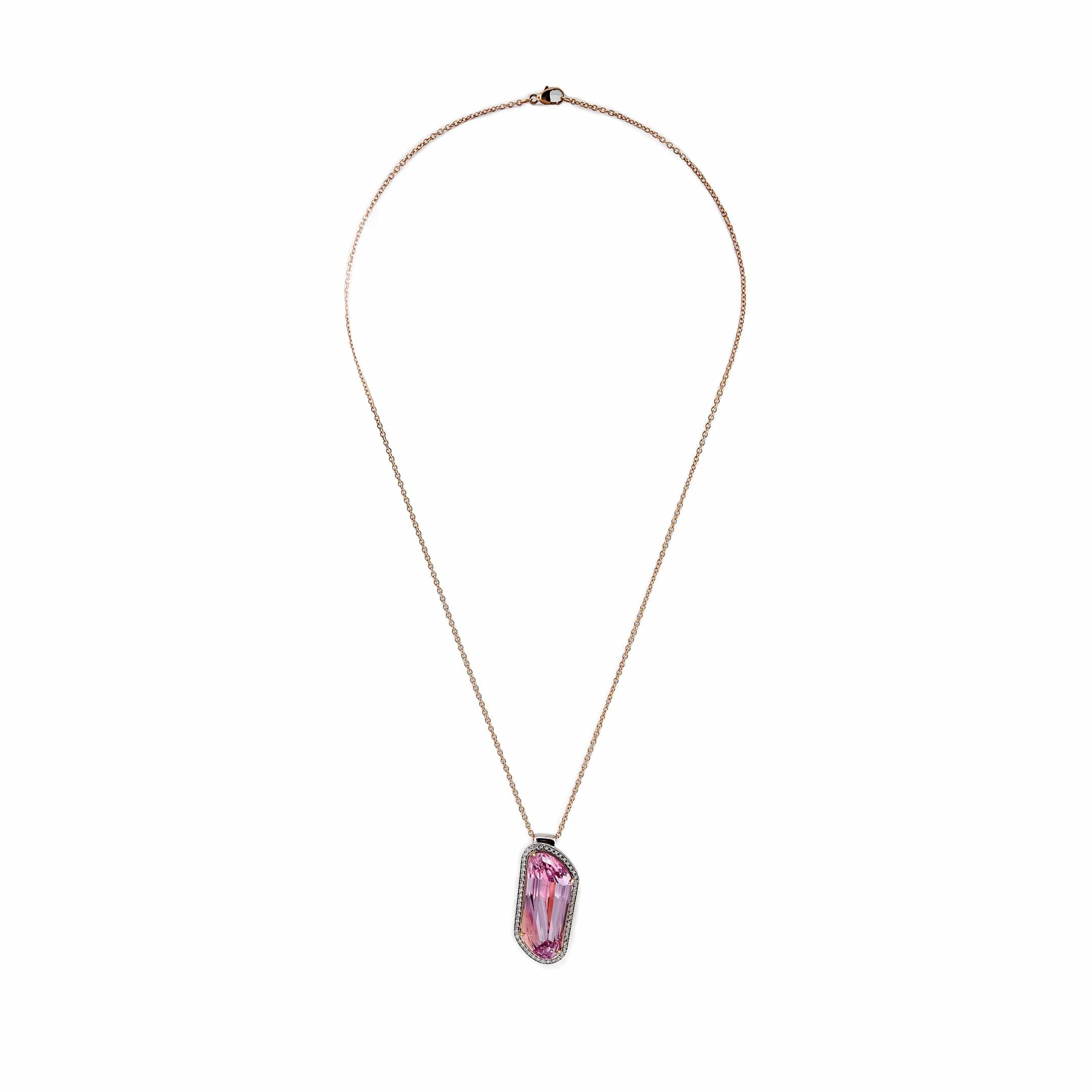 Kunzite Pendant Necklace