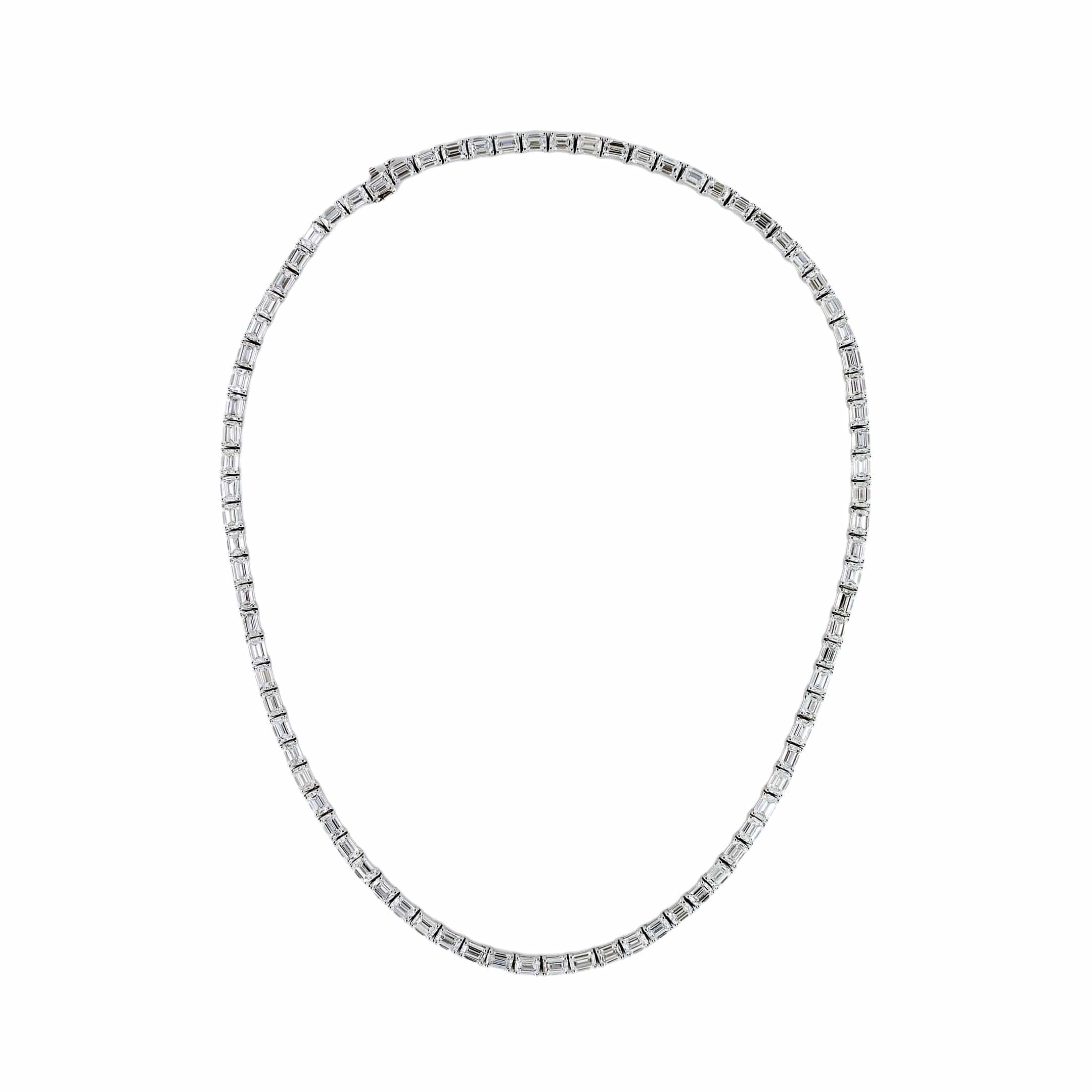 Lab-Grown Diamond Emerald-Cut Necklace