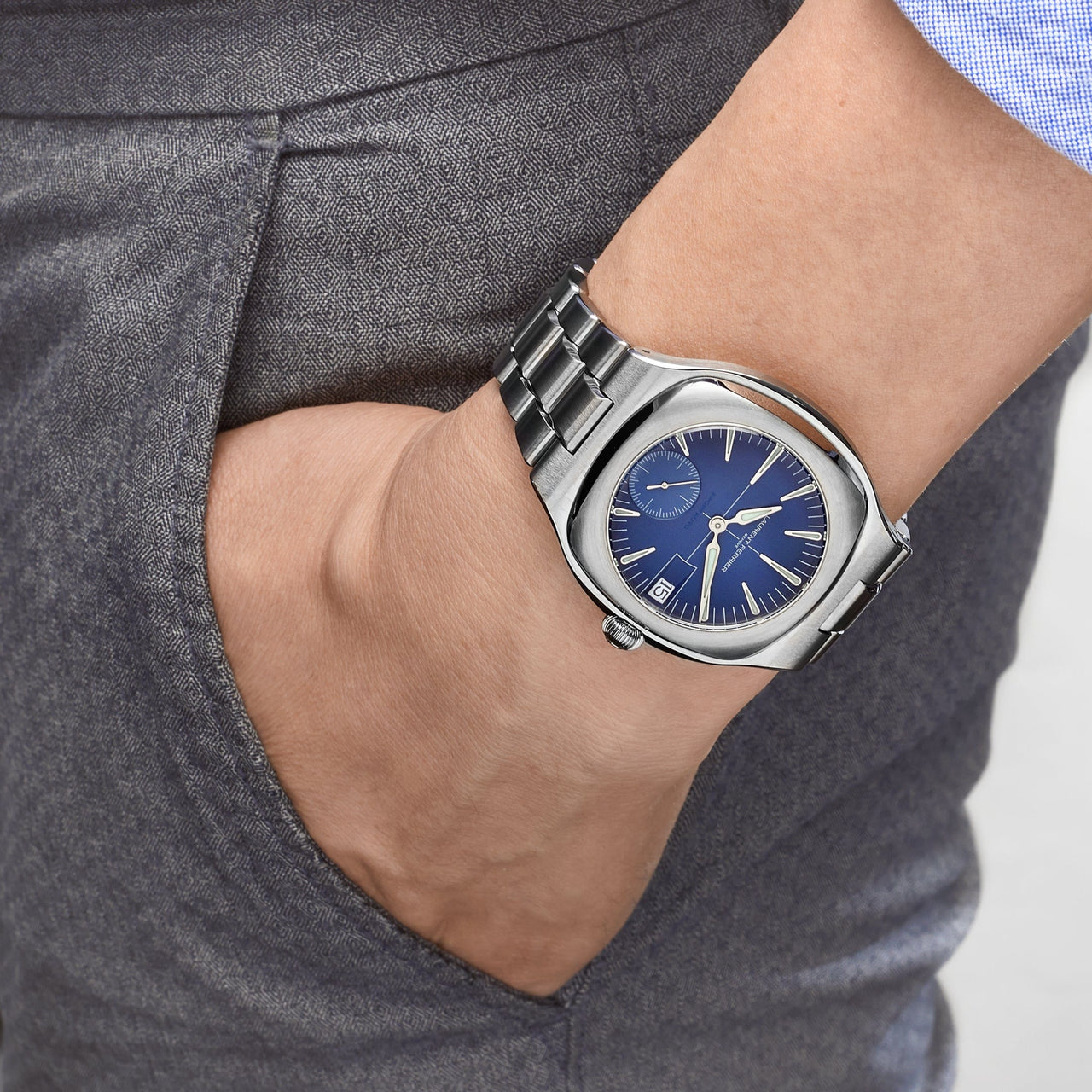 Laurent Ferrier Titanium Sport Automatic Blue Dial LCF040.T1.C1GC5 (Draft) Wrist Aficionado