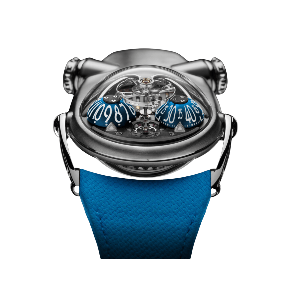 MB&F 100T036 Horological Machine No.10 'Bulldog' Titanium Blue Dial ...