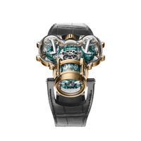 Thumbnail for MB&F 91.SYL.GR  Horological Machine No.9 'Flow'  Sapphire Vision Yellow Gold Green Dial Limited Edition