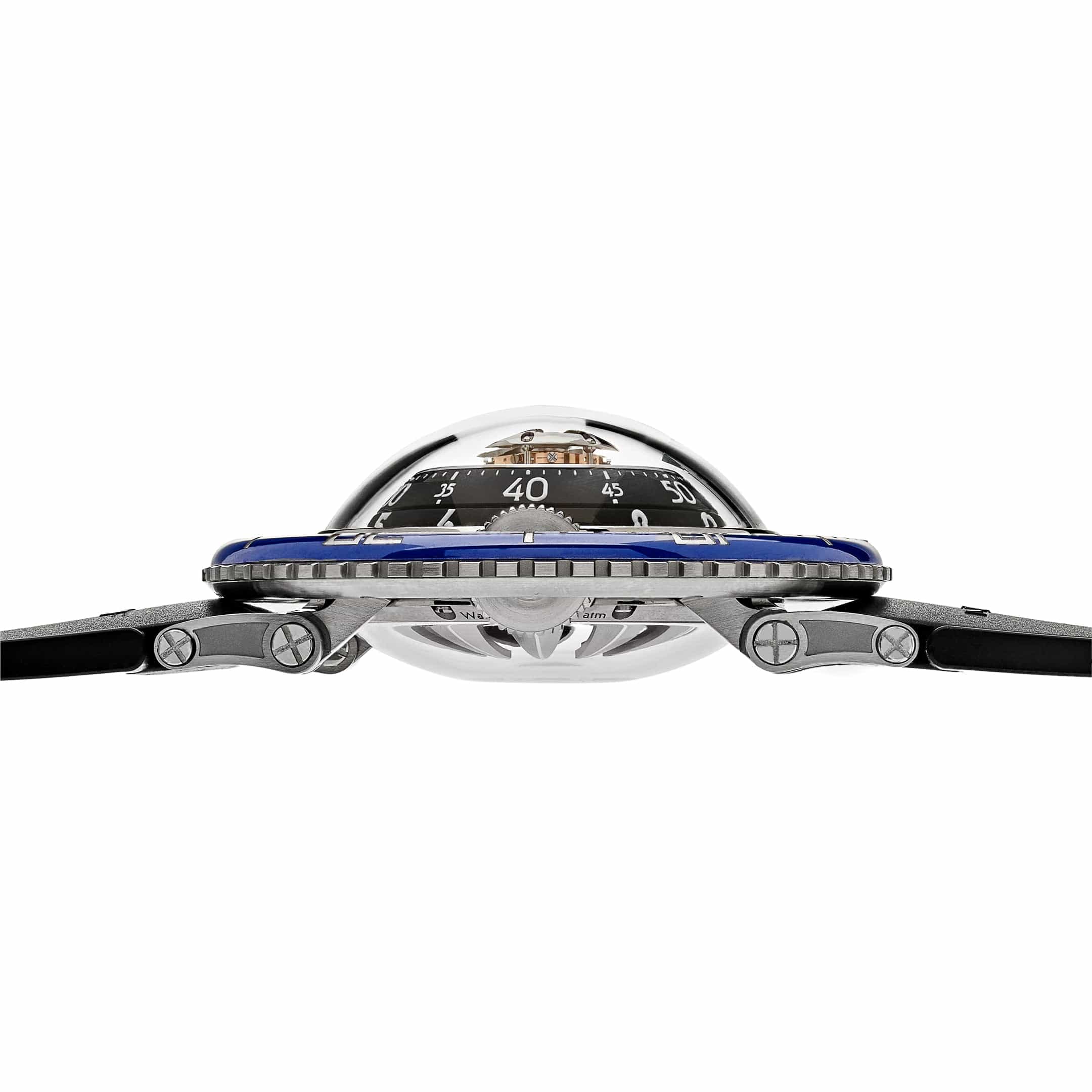 MB&F Horological Machine 70.TSL.B Aquapod Titanium Blue Limited to 33pcs Wrist Aficionado