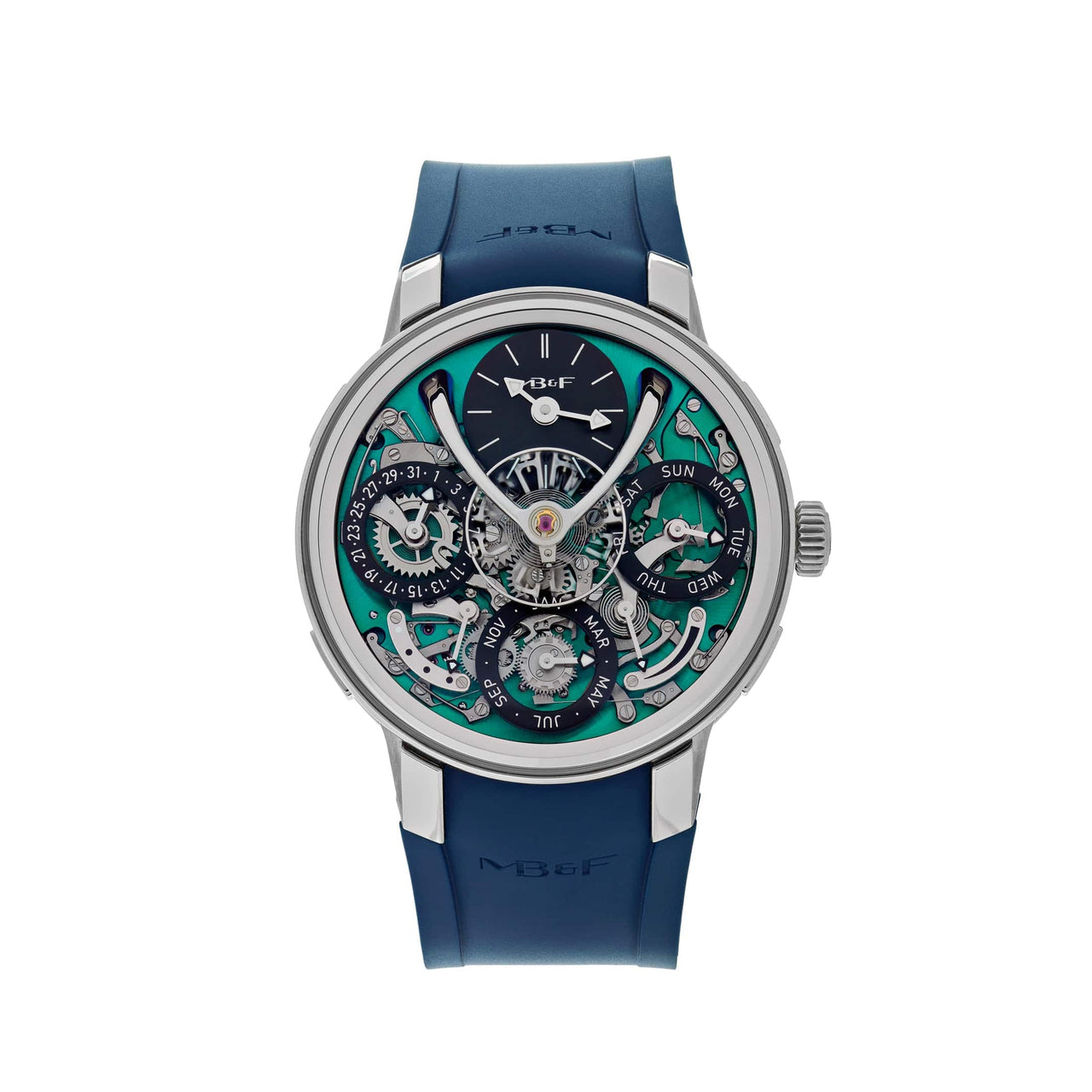 Luxury Watch MB&F Legacy Machine Perpetual Eco Green Titanium 07.T.GU Wrist Aficionado