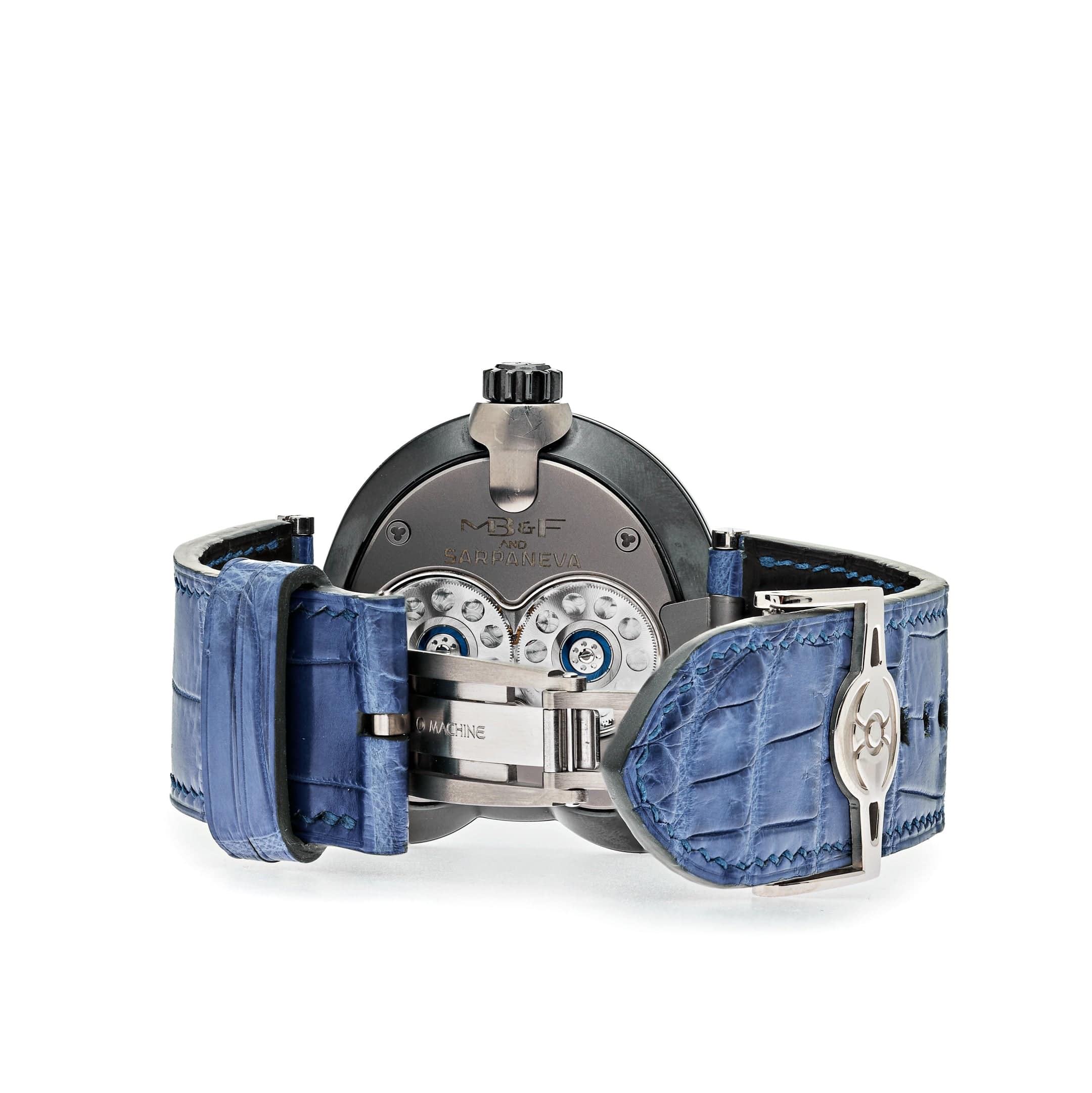 MB&F MoonMachine Black Titanium Dark Blue Sky 34.BTL.B Limited Edition 18 pcs Wrist Aficionado