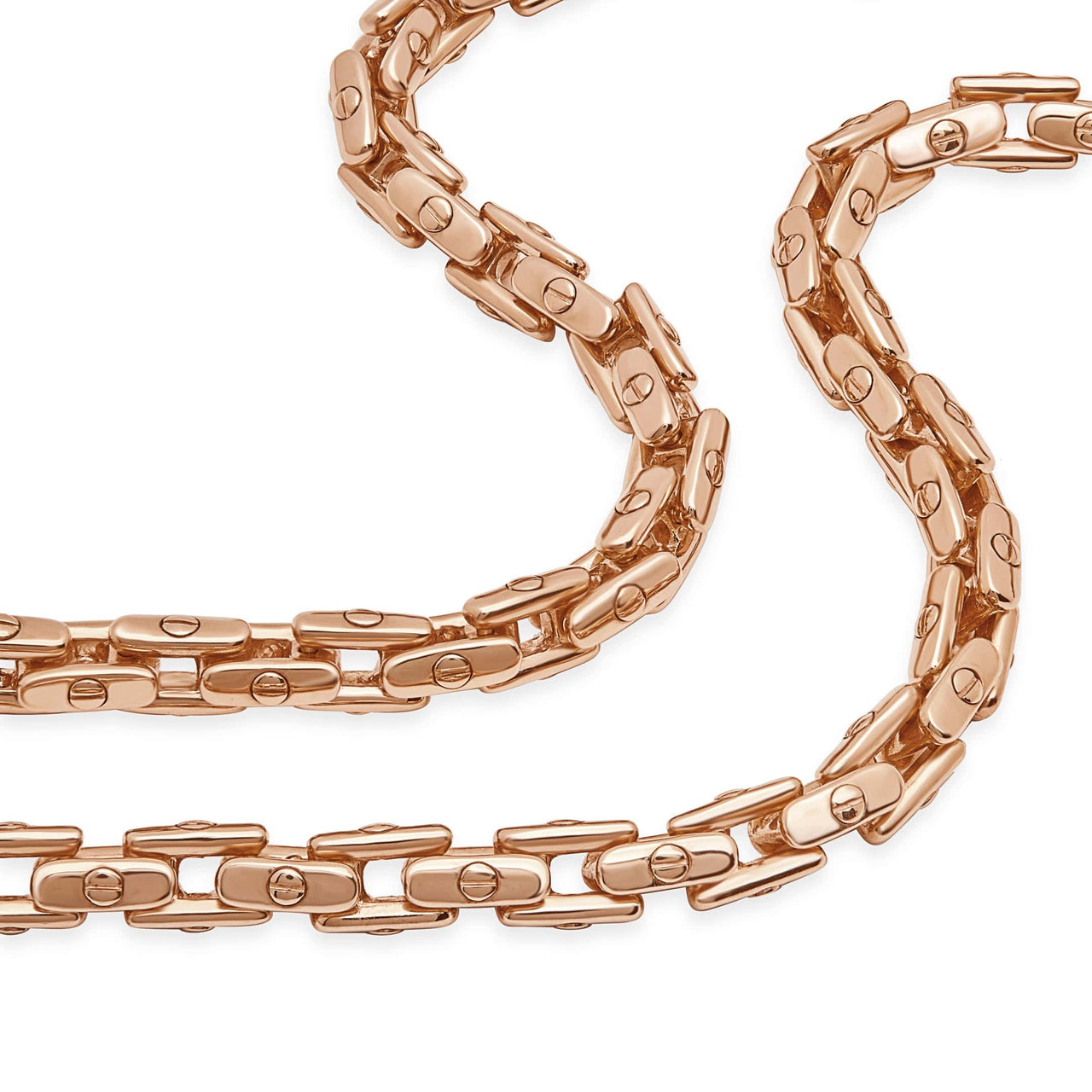 Men's Anchor Chain in Rose Gold