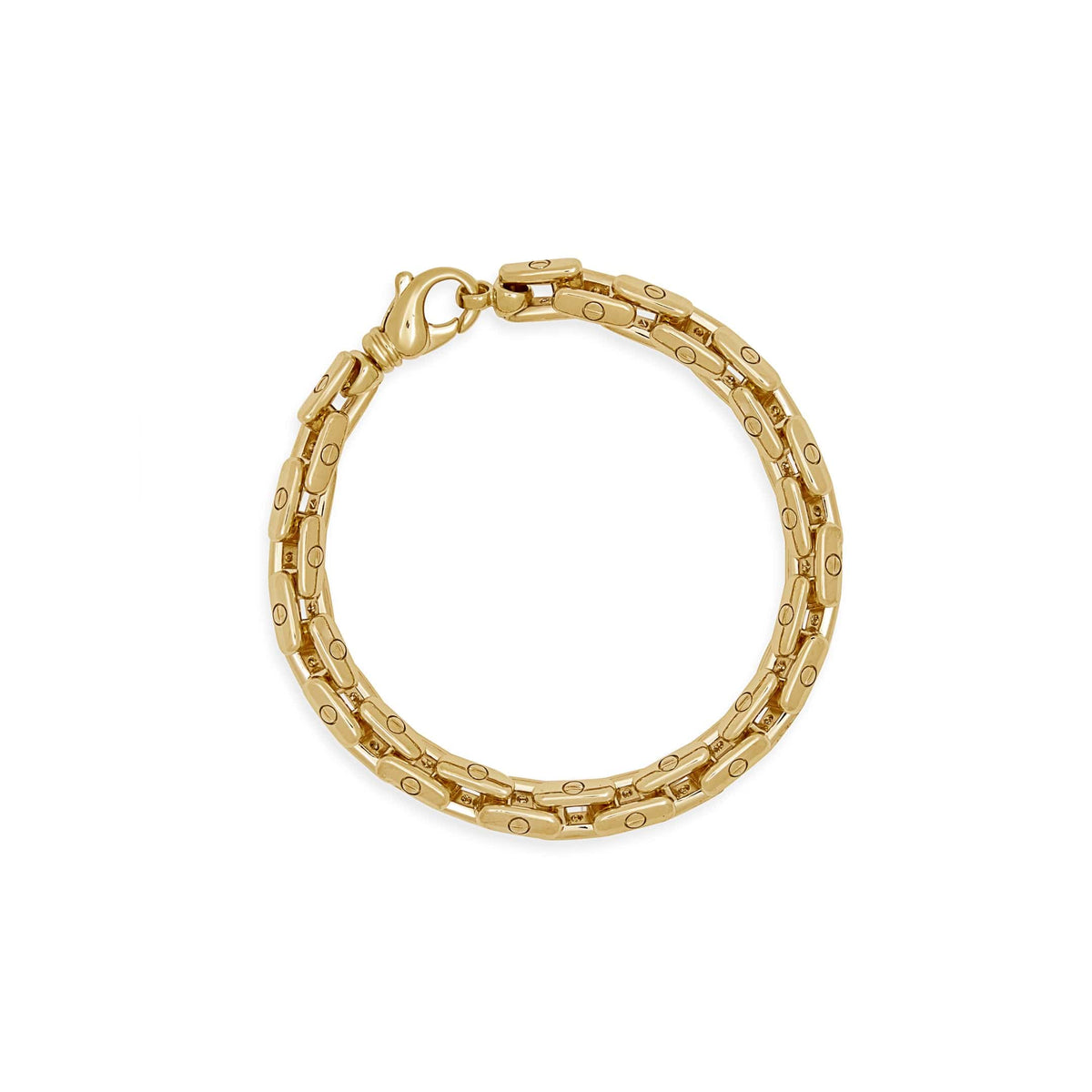 Men's Bold Anchor Bracelet in Yellow Gold