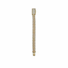 Mens Cuban Link Diamond Chain Yellow Gold Bracelet SPCLB136Y-3 Wrist Aficionado